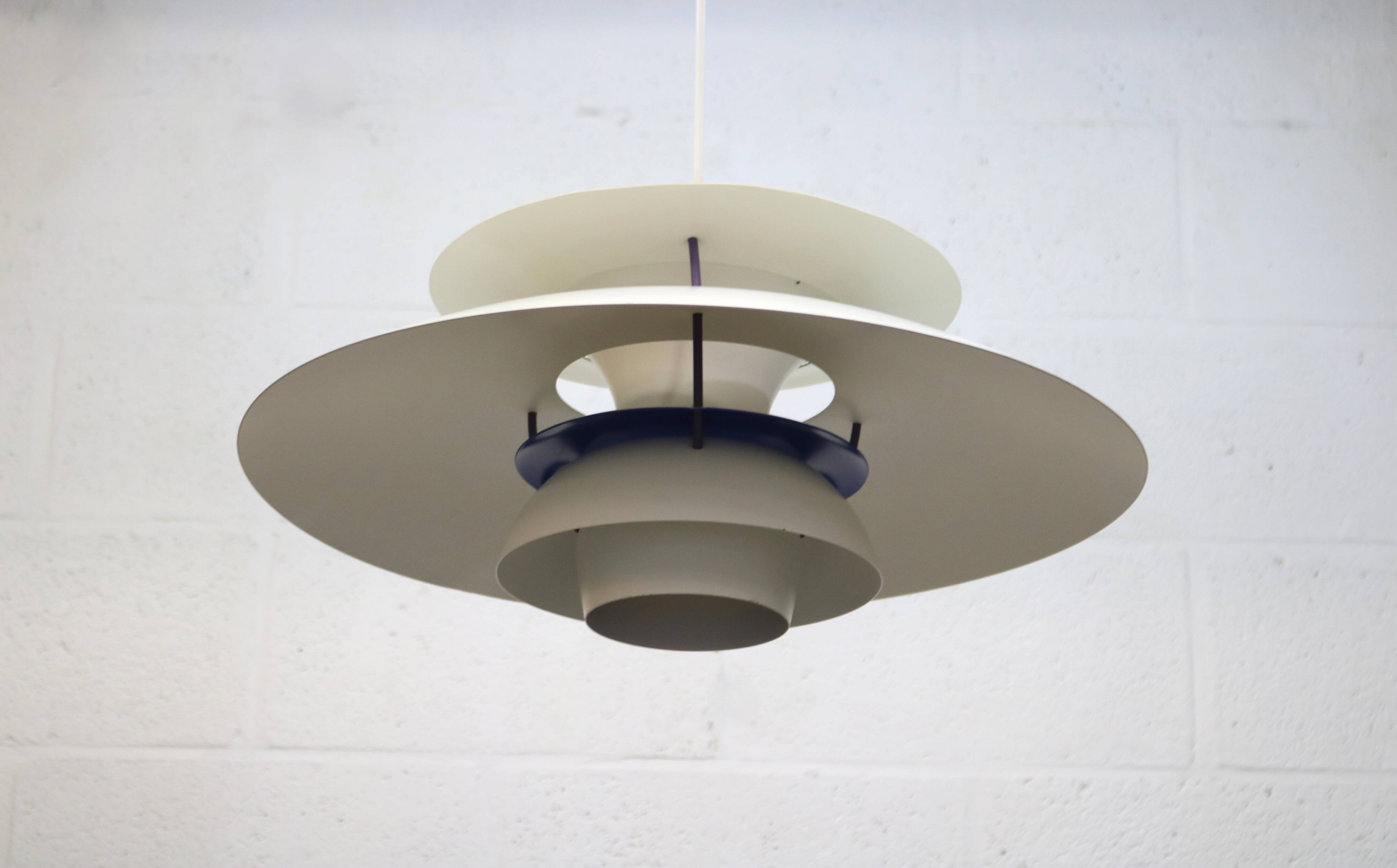 The genuine Danish item - PH5 pendant - original white colour - Louis Poulsen