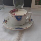 Soy candle in old cup