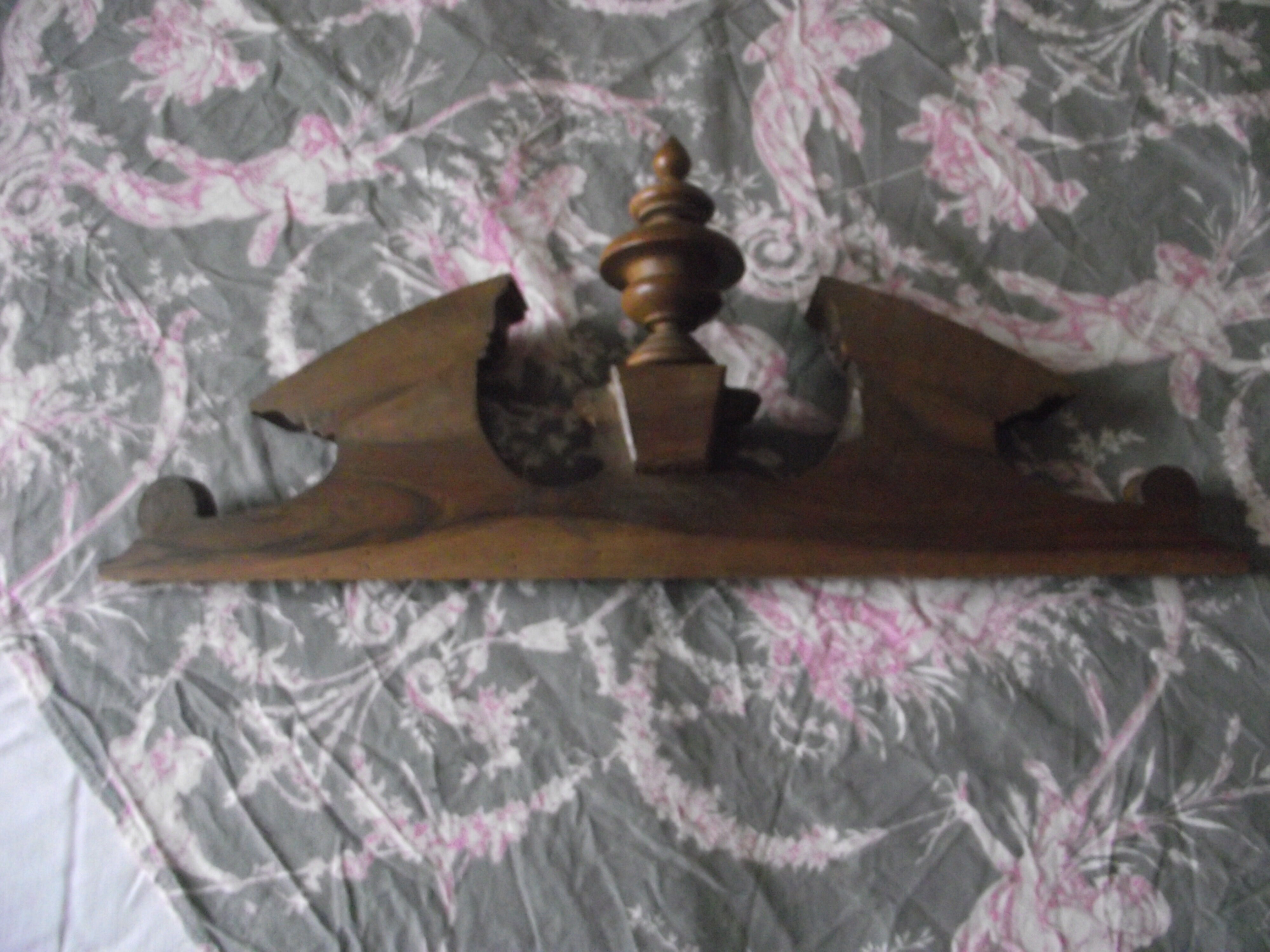 Walnut frontoon early 20th