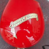 Opaline vase and glass
