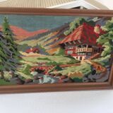 Vintage canvas painting