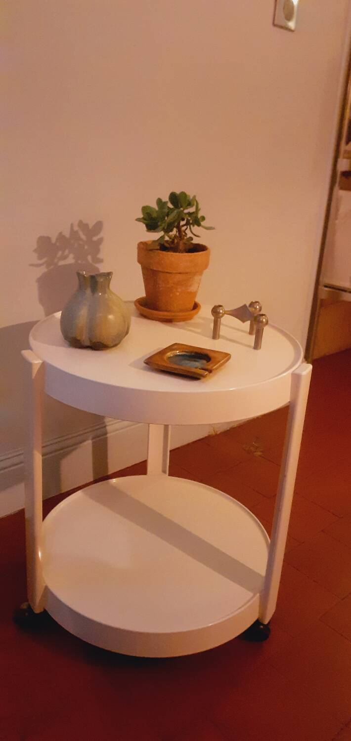 Desserte roulante année 70 design Italien, Kastilia éditeur.