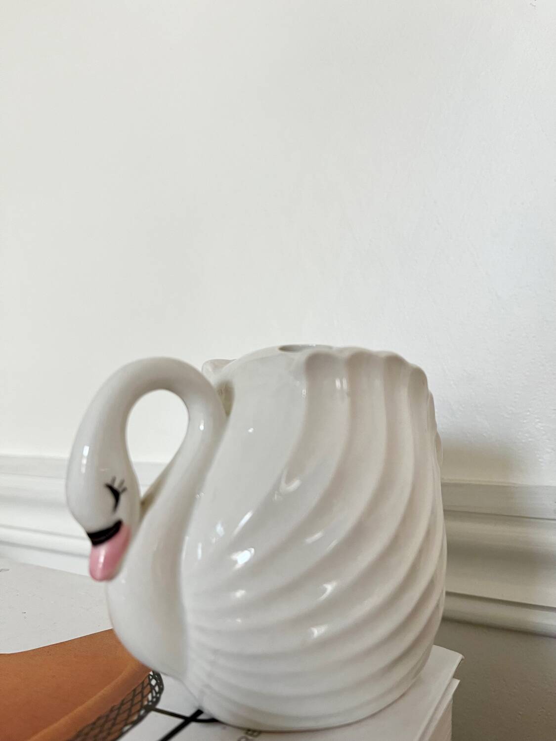 Ceramic swan