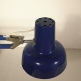 Architect's lamp in blue metal