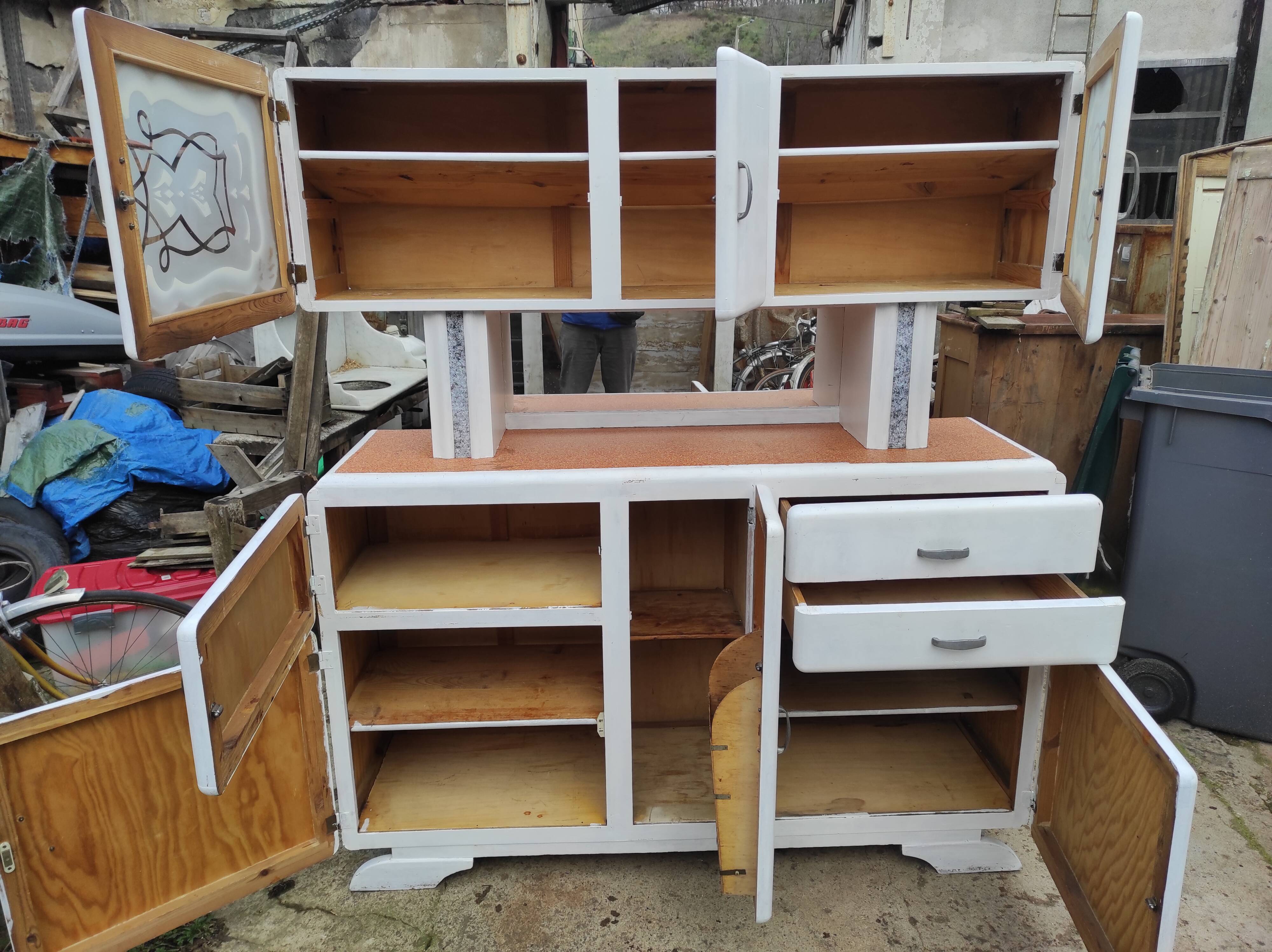 Buffet Mado vintage 2 body repainted in white