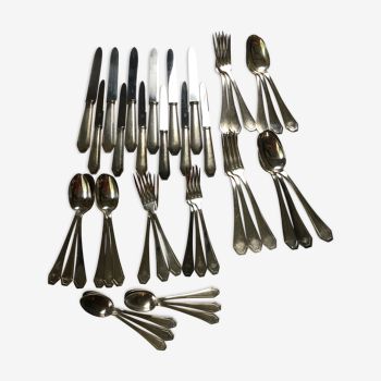 Art Deco cutlery set for 6 people 42pieces