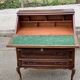 Bureau secrétaire scriban sous pente avec 3 tiroirs style Louis XV