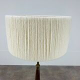 Scandinavian teak and brass floor lamp 60s