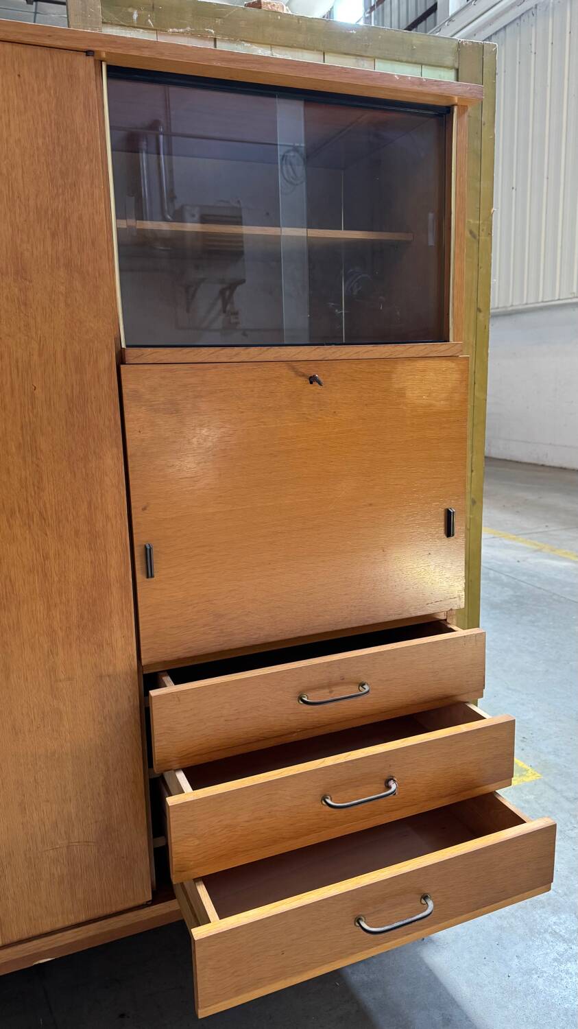 Light wood secretary cabinet 60/70