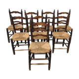 8 mulched country chairs