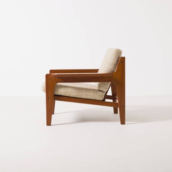 Ensemble de 2 chaises faciles en teck par Arne Wahl Iversen pour Komfort, Danemark, années 1960.