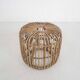 Round rattan stool