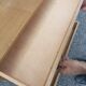 Commode furniture sideboard light wood 4 drawers Scandinavian vintage