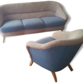 Canapé danois années 50 avec son fauteuil