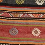 6x12 Long Wide Red Striped Kilim Rug,  190x356Cm