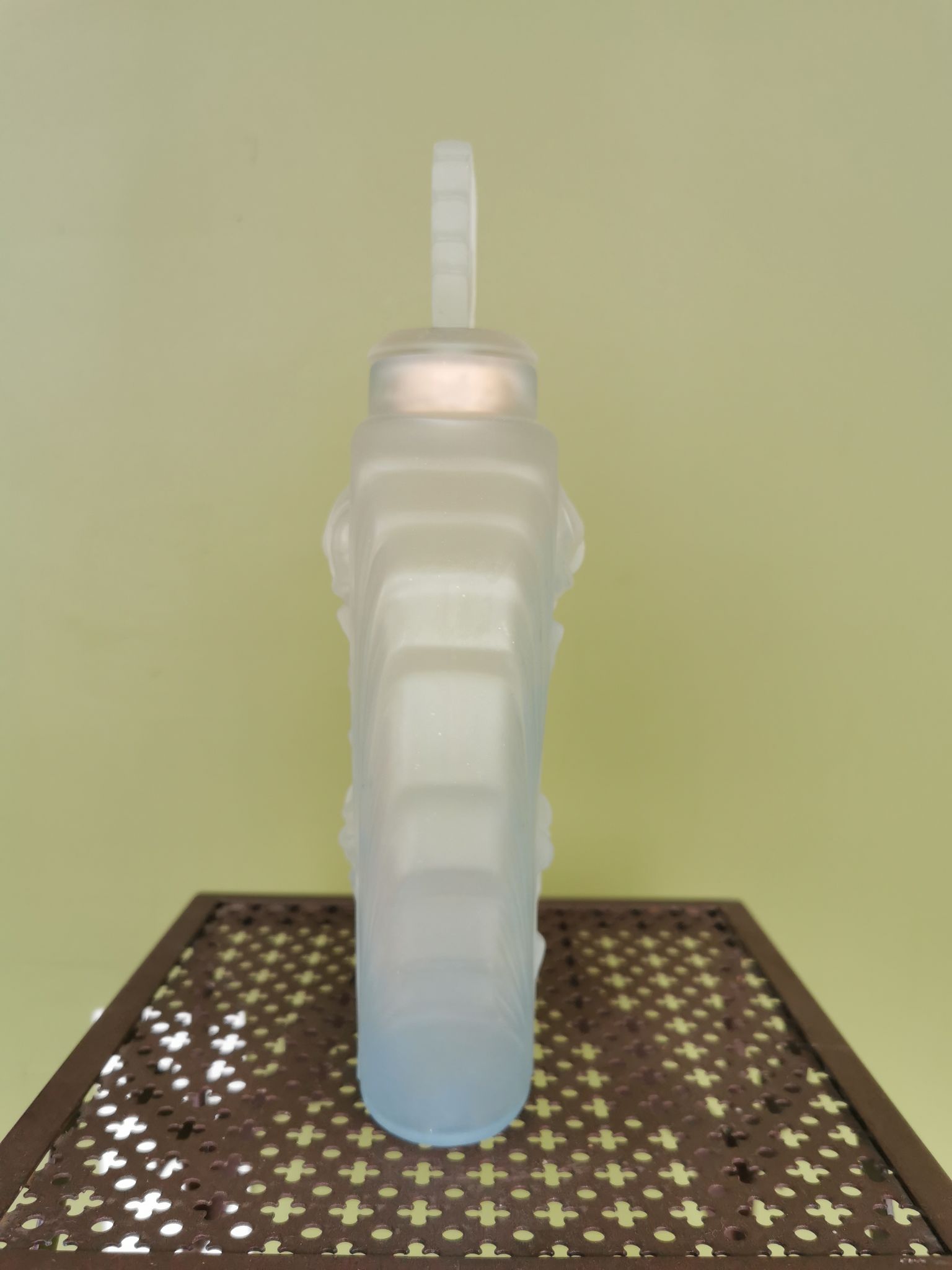 Art Deco frosted glass carafe