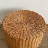 Wicker ottoman
