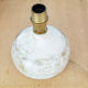 Lamp foot in glazed gray stoneware signed, 60s or 70s