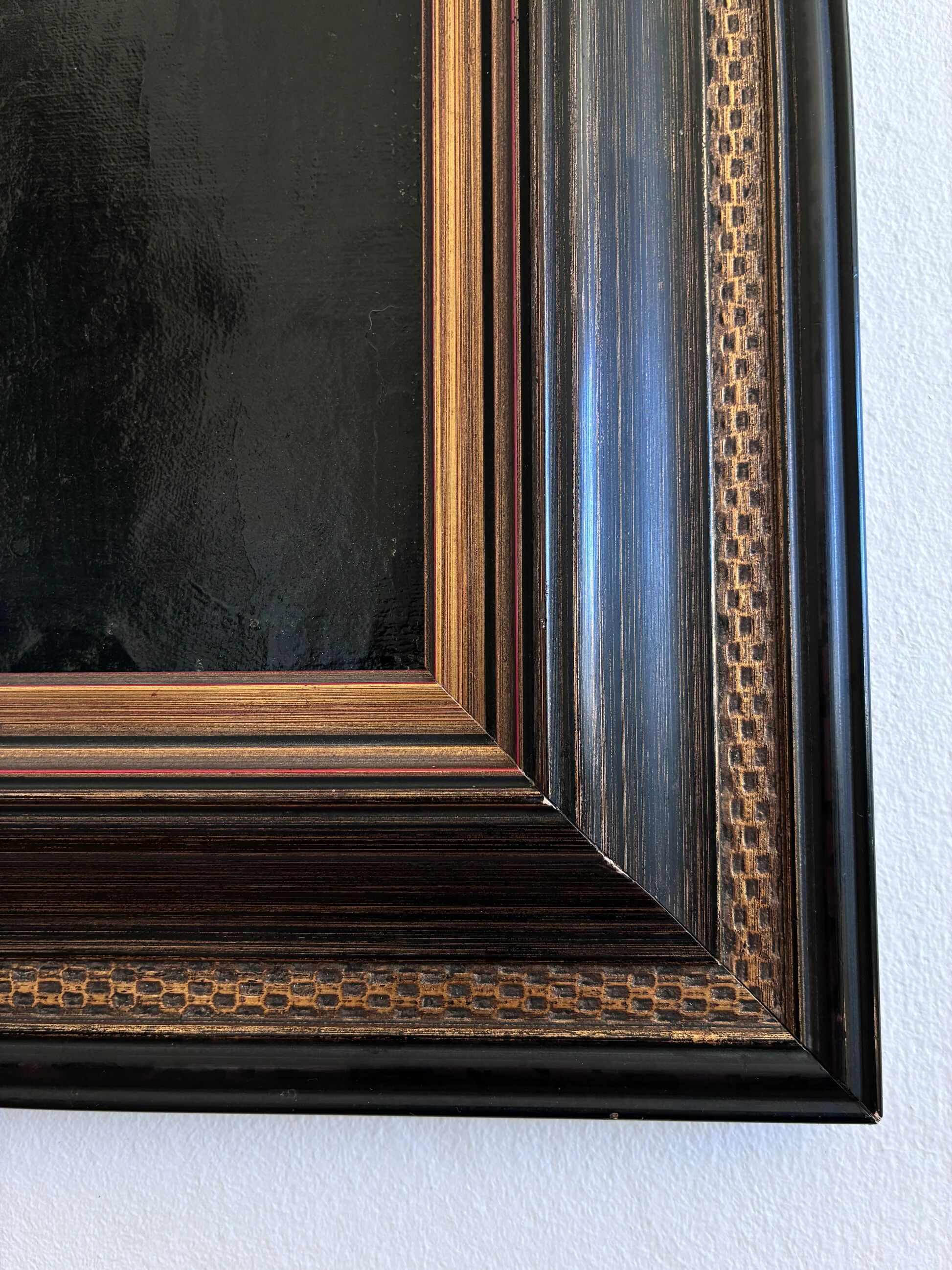 Antique original oil painting of a German opera tenor, large 19th century portrait