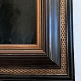 Antique original oil painting of a German opera tenor, large 19th century portrait