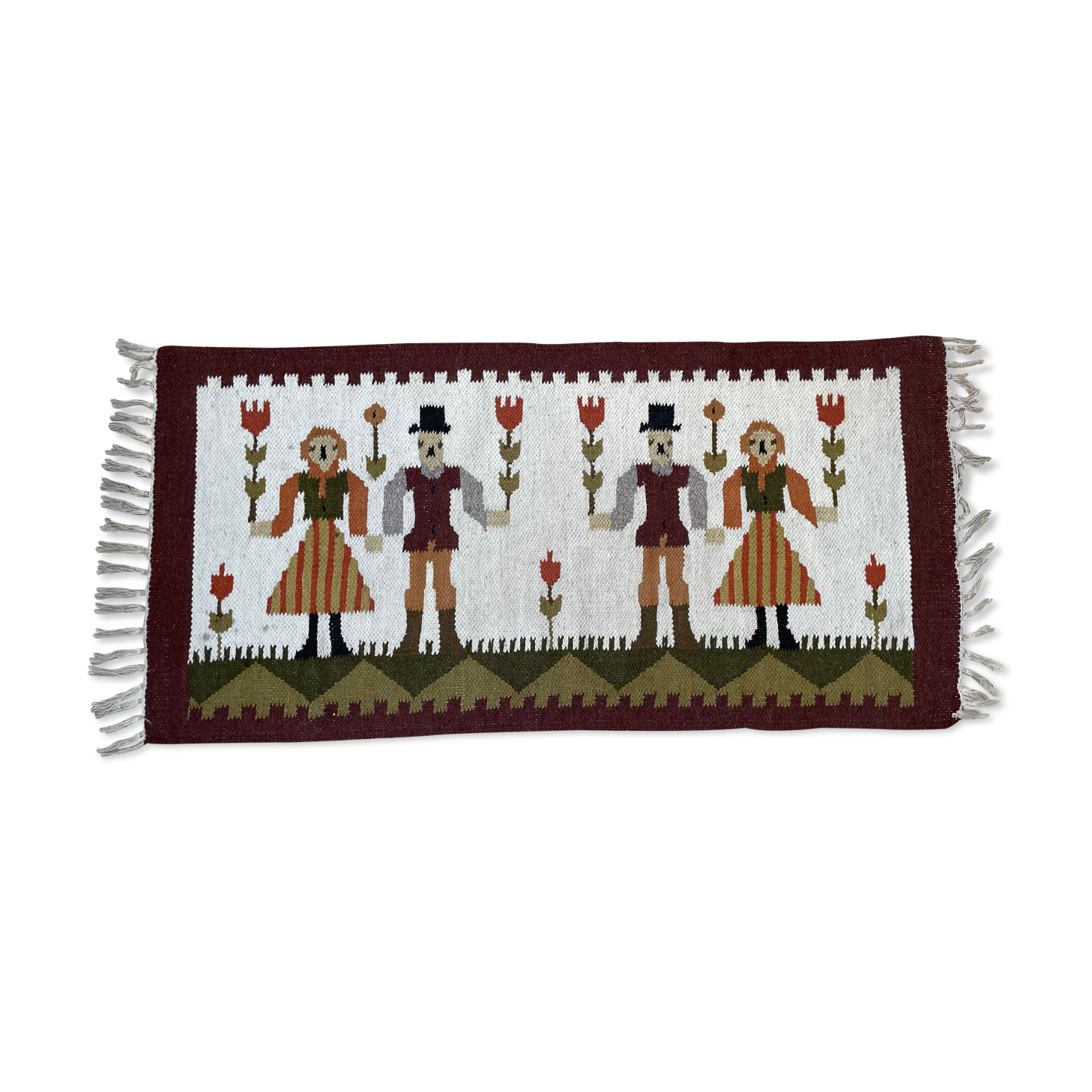 Swedish Flat Weave Wall rug, Rölakan