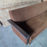 Velvet and skai sofa bed