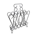 Openwork metalwork newspaper rack, Belgium 1970s