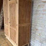 Asymmetrical Wardrobe in Raw Wood