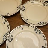 Set of 6 plates Badonviller model Dinan