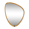 Miroir forme libre doré 40x26cm