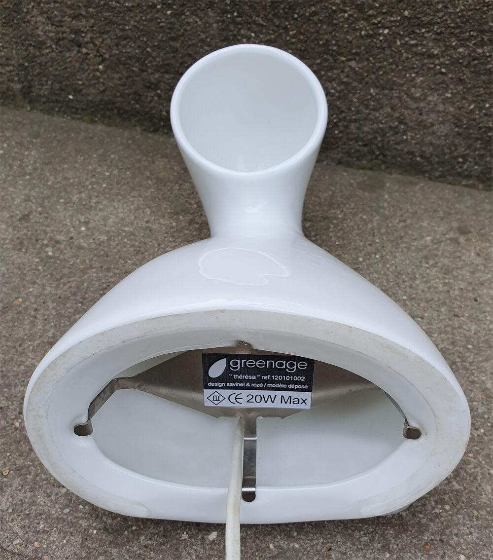 Savinel Rozé design ceramic lamp for Greenage, 80s