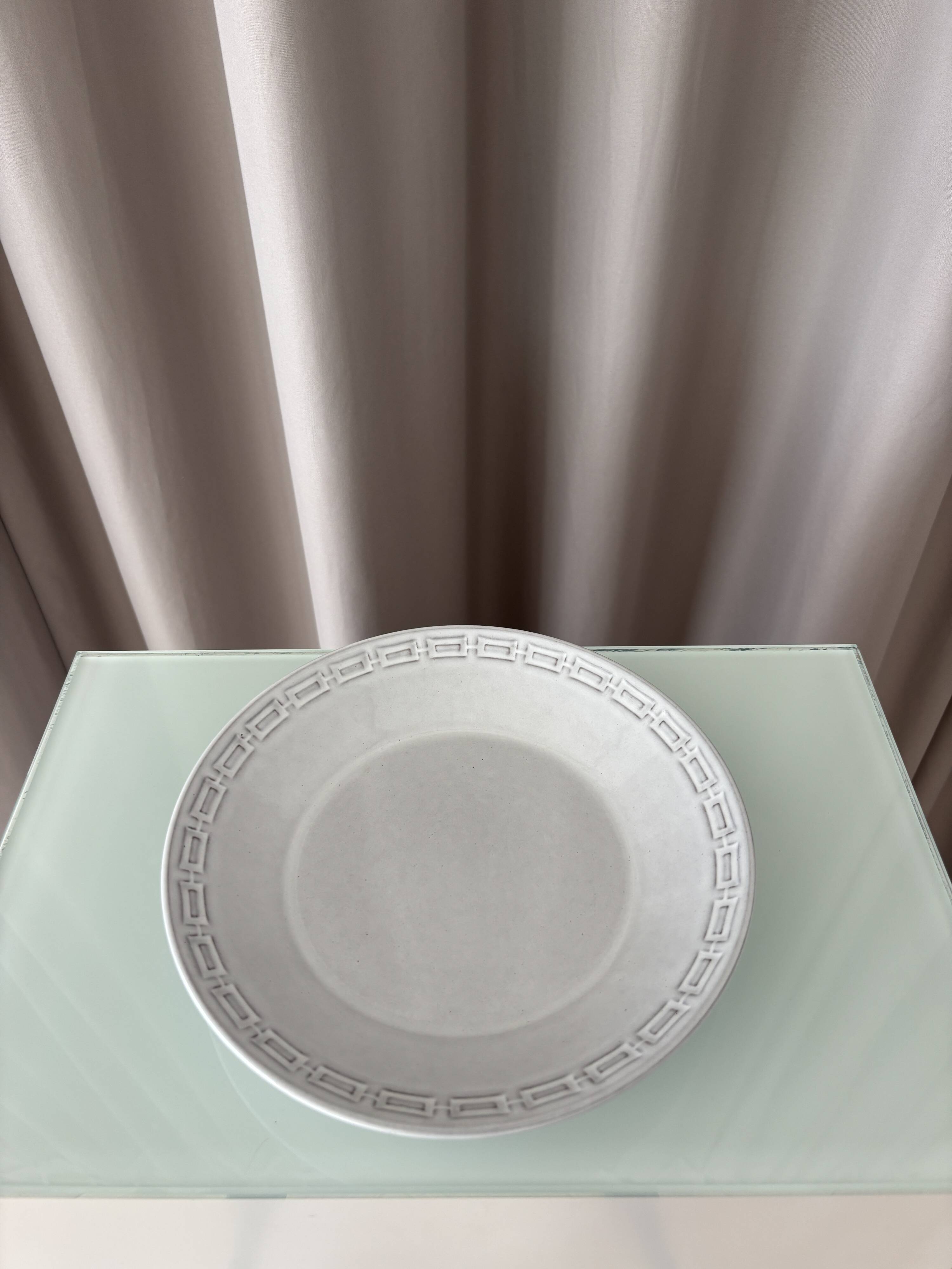 Ensemble de 4 assiettes à soupe en grès Ceramano Allemagne | Moderne du milieu du siècle