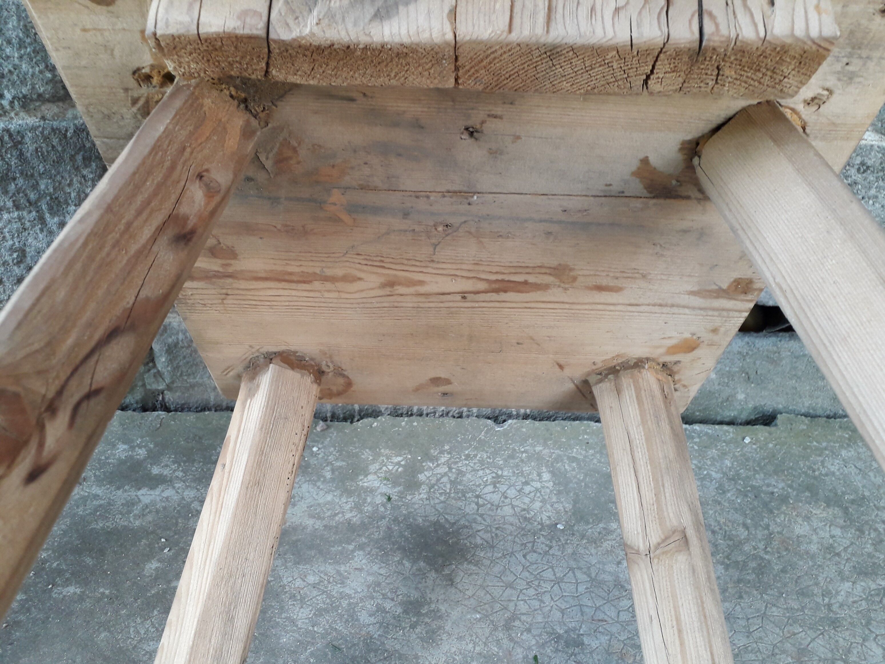 Pair of brutalist chairs