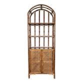 Rattan wicker library