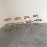 Ensemble de 4 chaises pliantes Castelli Plia, années 1960