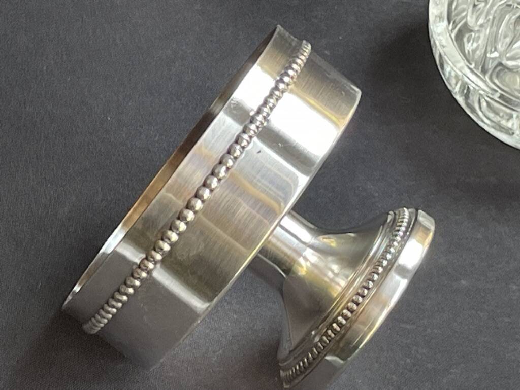 Pique-fleurs - Silver metal and glass