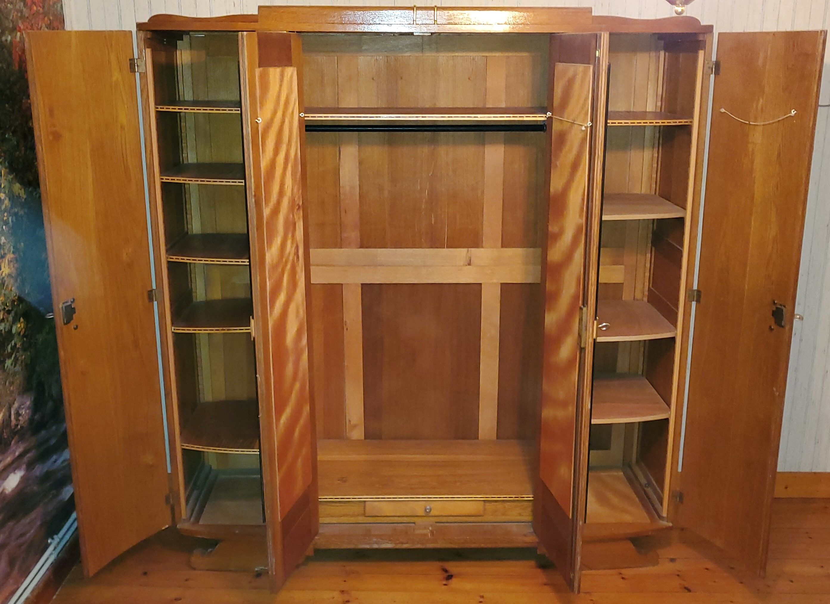 Vintage chestnut wardrobe