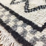 Handmade Berber wool mrirt rug 145 X 65 CM