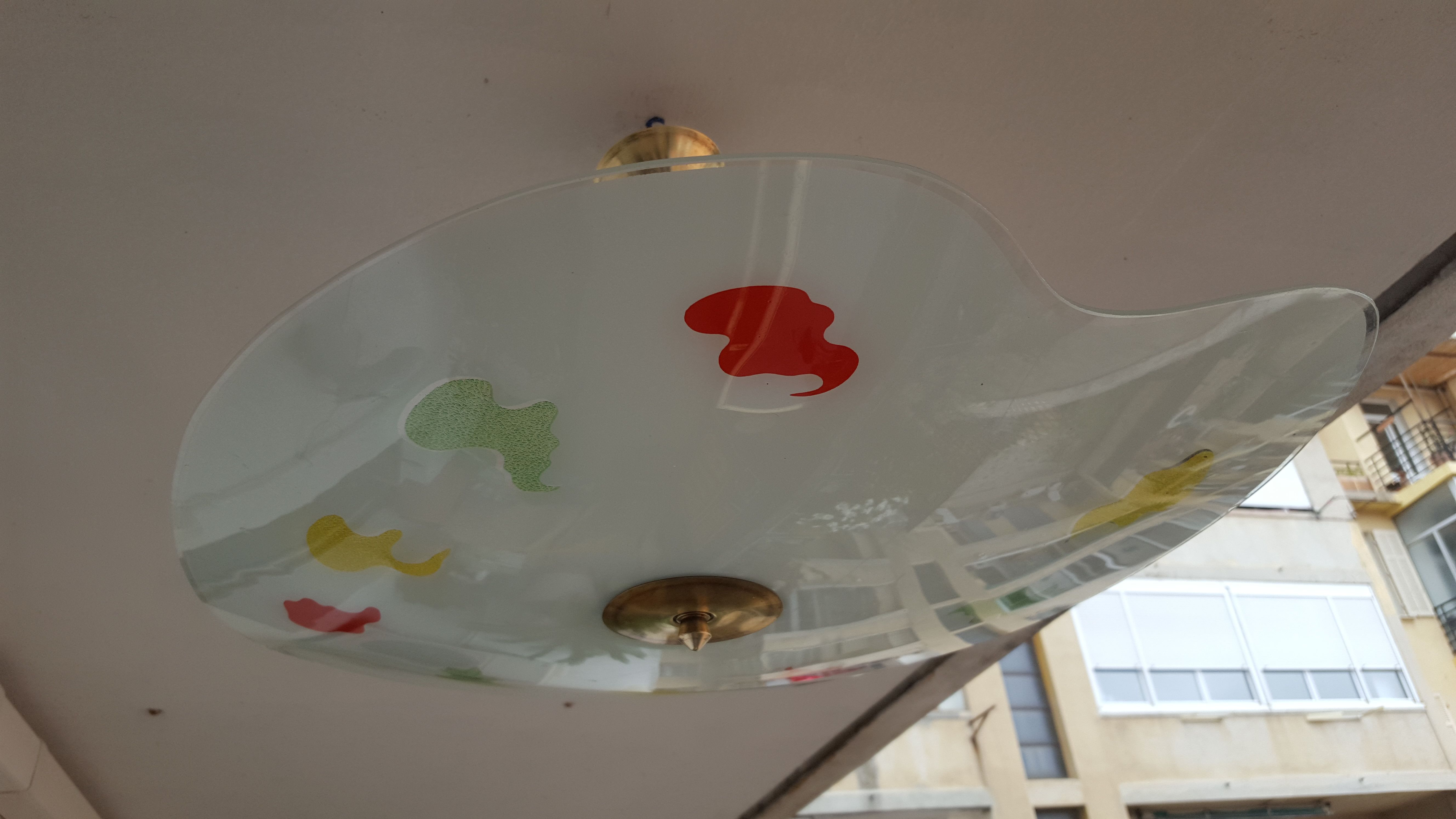 Vintage hanging lamp 1950