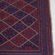 Afghan gazak geometric pattern rug 116x113cm