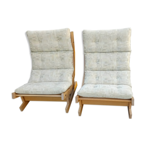 Paire de fauteuils vintage
