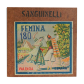 Orange crate poster Femina, Spain 1960/65
