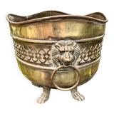 Large brass lion planter from the Napoleonic III era.