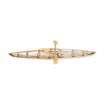 Canoë kayak en bois, début du XXe siècle