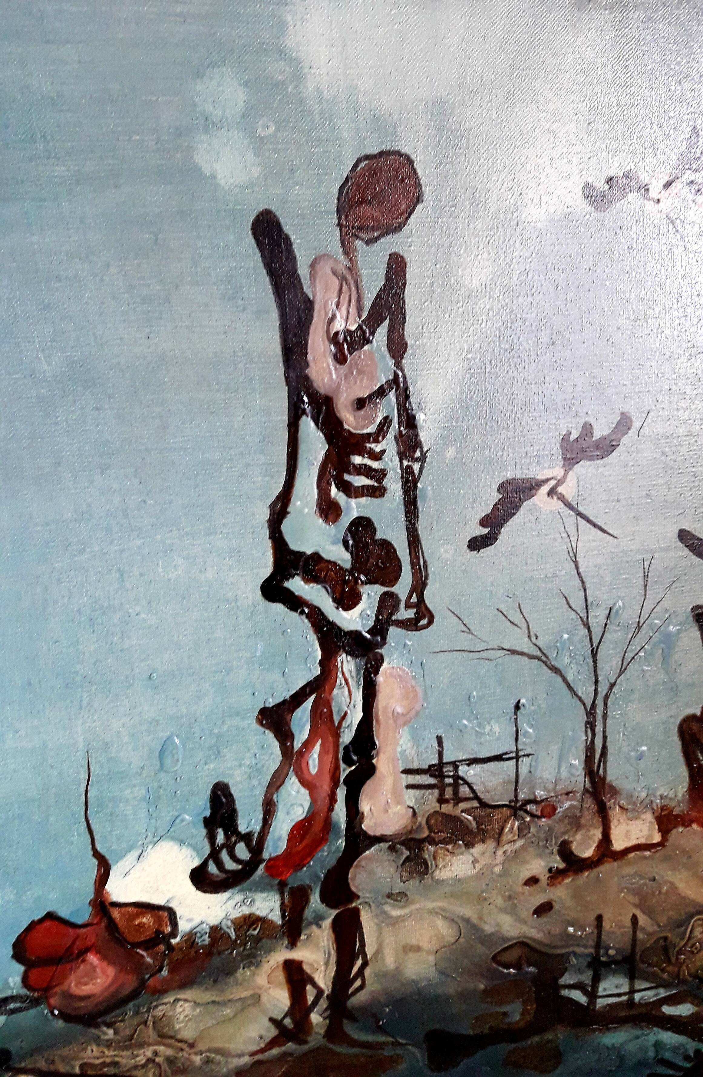Oil on canvas painting by Lenczewski
