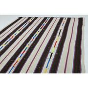 1970s Vintage Turkish Oushak Handmade Wool Cotton Beige Runner Rug 178x326