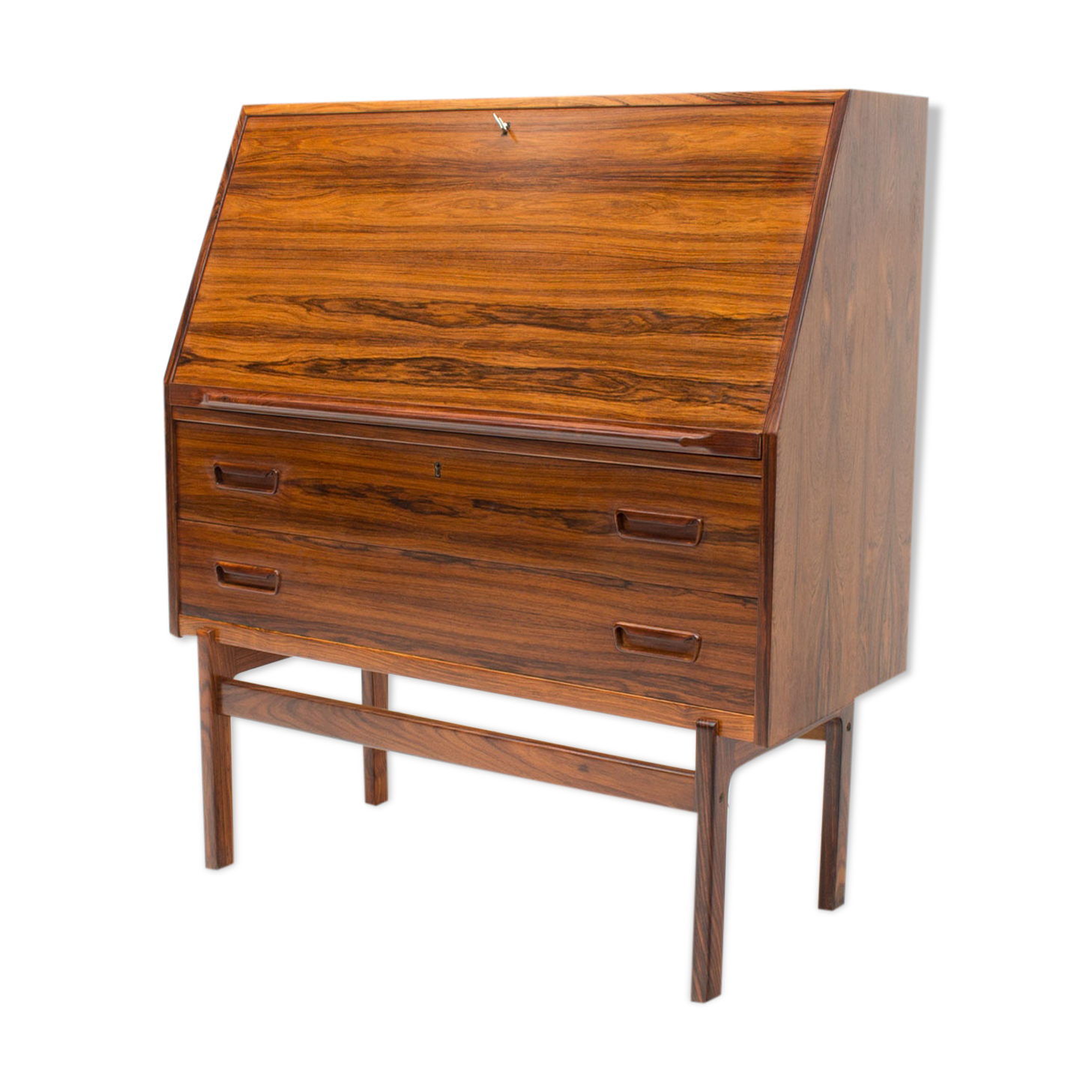 Danish Rosewood Model 68 Bureau by Arne Wahl Iversen, 1960s