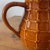 Vintage brown water pitcher from the 60s/70s