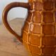 Vintage brown water pitcher from the 60s/70s