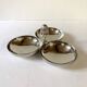 Silver-plated aperitif server / metal beggar, pine cone handle